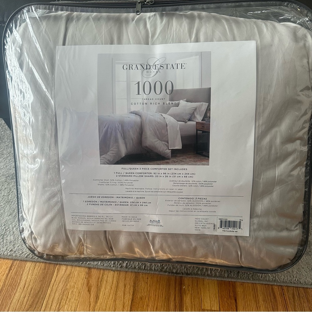 Grand Estate Hotel Full/Queen 3 Piece Comforter Set